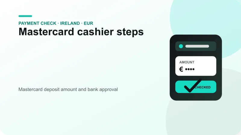 Mastercard deposit amount and bank approval