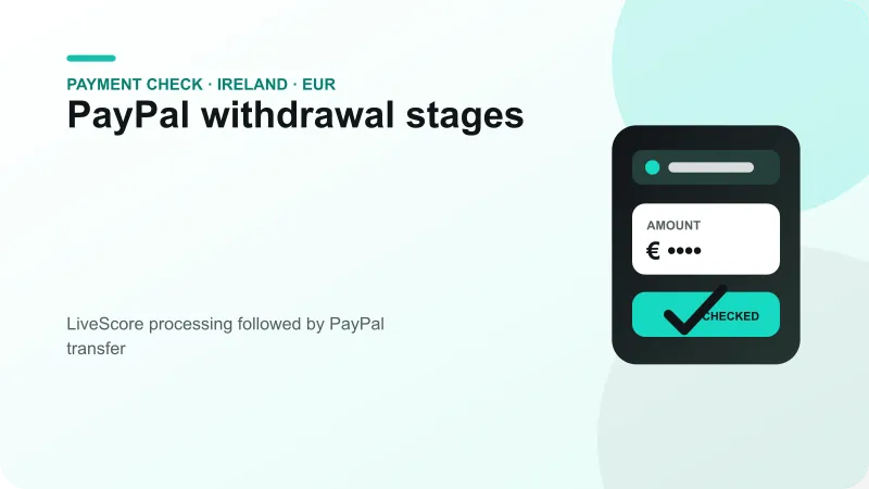 LiveScore processing followed by PayPal transfer