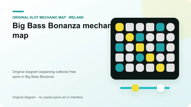 Original diagram explaining collector free spins in Big Bass Bonanza