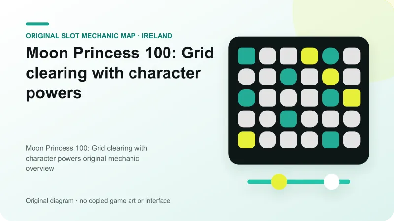Original grid clearing with character powers diagram for Moon Princess 100
